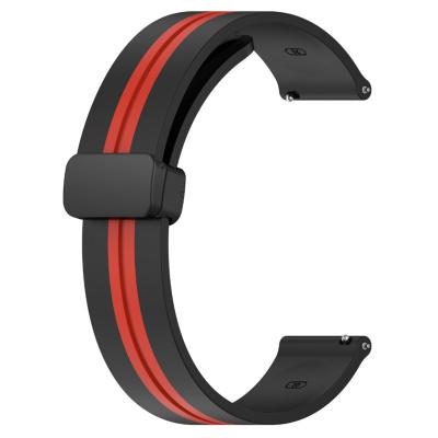 China Magnetic Buckle 20MM 22MM Sports Fashion For Huawei Watch GT 2 Band 3pro Strong Magnetic Silicone For Iwatch For Samsung Galaxy Watch 3 Strap 4 for sale