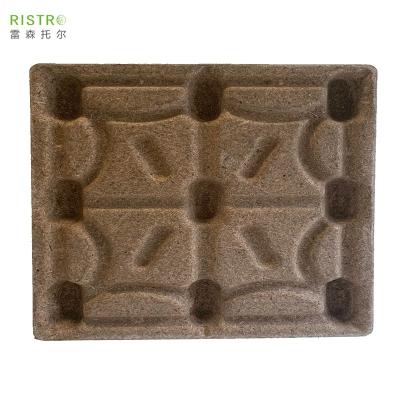 China Compressed pallet eco-friendly flat wood waste pallet molded presswood pallet for sale