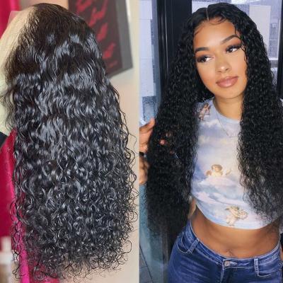 China Natural Brazilian Deep Curly Lace Front Wigs For Black Women Virgin Hair 4X4 Hd Deep Curly Wig Seller Natural Brazilian Deep Curly Lace Front Wigs For Black Women for sale