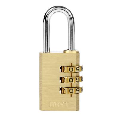 China Brass Cupboard Combination Lock 3 Digit Padlock For School Gym Lockers Window Sports Lockers for sale