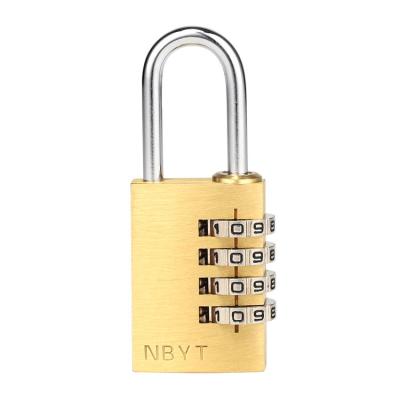 China Luggage Cabinet Drawer Combination Lock 4 Digit Password Padlock Brass For School Gym Lockers Sports Lockers Baggage Backpacks for sale