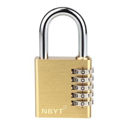 China Door Lock Combination Lock 5 Digit Password Padlock Warehouse Door Lock Warehouse Door Brass Internal Door Lock for sale