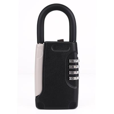 China 4 digit store key cards with shackler combination keybox lock box aluminum alloy portable security card, ID card, storage key lock box for sale