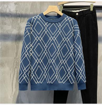 China 2022 Anti-wrinkle Customized OEM & ODM Jacquard Pullover Knitted Mens Sweater Design Mens Sweater Long Sleeve for sale