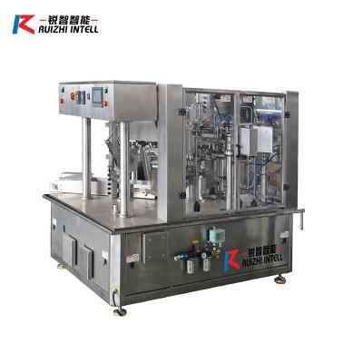 China Small Scale Food Packing Machine Multifunctional Automatic Bag Feeding Packaging Machine for sale