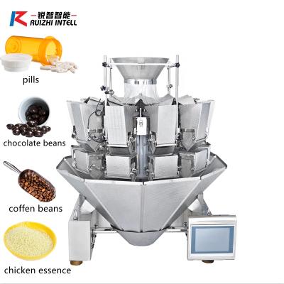 China Food Pills Chicken Essence Coffee Beans Chocolate Beans Granule 10 Head Weigher for sale