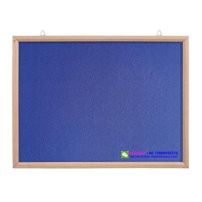 China Wall Mounted Message Board , Wood Frame Soft Fabric Bulletin Board Notice Pin Board For Kids for sale