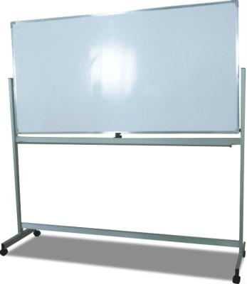 China Double side aluminum mobile stand whiteboard stand with wheels for sale