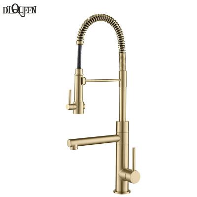 China 2021 New Modern Design Contemporary Kitchen Faucet Pull Down With Sprayer 360 Rotate for sale