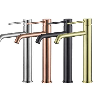 China European Style Metered Faucets New Design Deck Mounted Single Handle Bathroom Cold Hot Water Taps Faucet Bathroom Faucet Accessories for sale