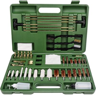 China GREEN BOX - brass jags & Loops Universal Gun Cleaning Kit Hunting Handgun Shot Gun Cleaning Kit For All Firearms With Case Travel Size Portable Metal Brushes35 Set for sale