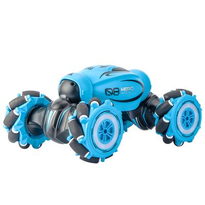 China 2021 Model Kids Musical Rc Car High Speed ​​Anklet Twisted Double Stunt Cars RC Kids Trick To Drift Remote Control Car With Lights for sale