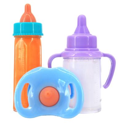 China Fit Baby Doll Bottle 2021 Newborn American Pacifier Juice Bottle Doll Toy 18 Inch Baby Doll Accessories for sale