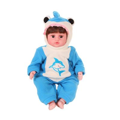 China Dressing Changeable Cross Selling 18 Inch Realistic Reborn Doll Comfortable Sleep With Cute Soft Plastic Doll Dressing for sale