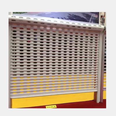 China Modern Aluminum Grill Roll Up Doors , Remote / Manual Roll Up Doors for sale