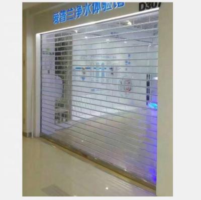 China Waterproof Polycarbonate Crystal Roller Shutter Doors for sale