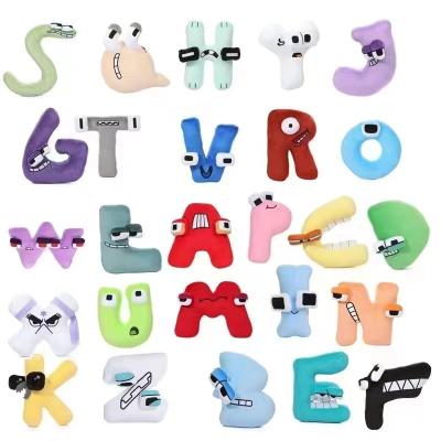 China Promotional Alphabet Lore Early Education Plush Toys Lore Stuffed Plush Dolls Toy Cute Gift Toys Letter Number Anime Alphabet for sale