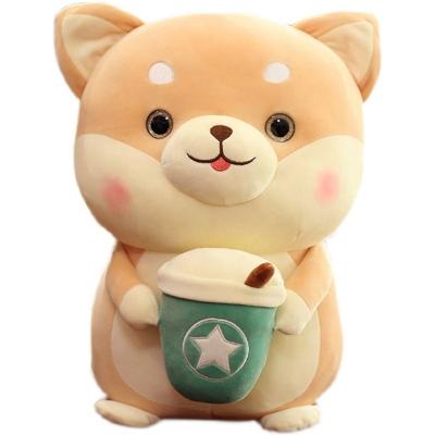 China Custom Cozy Toys Cute Stuffed Mini Plush Kawaii Dog Boba Plush Pillow Bubble Milk Teacup Animals OEM Soft Toys for sale