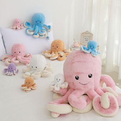 China Home Custom Octopus Decoration Plush Soft Stuffed Animal Toys Cartoon Simulated Marine Animal Octopus Plush Toy for sale