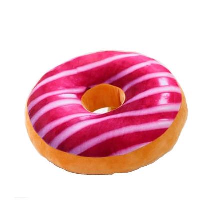 China Custom Plush Food Shaped Sofa Cushion Realistic Donut Pillow Simulation Food Donut Plush Tile Cushion High for sale