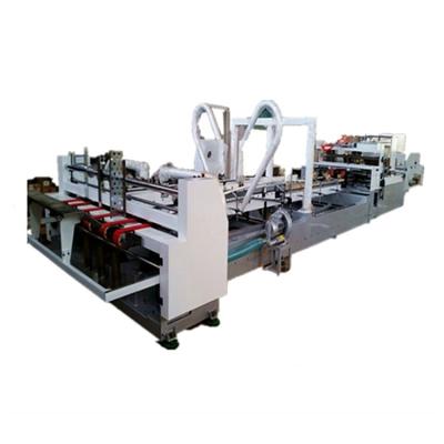 China Factory high speed corrugated cardboard box folding gluing machine to glue corrugated cardboard box automatically for sale