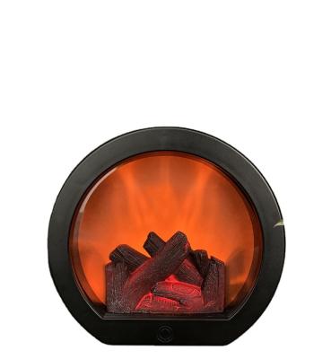 China New Fireplace Style Modern Round Light Fashion Charcoal Style Light Amazon Touch Decoration for sale