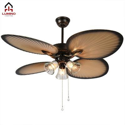 China European Creative Personality 3 Speed ​​Home Bedroom Living Room Dining Room Retro Style Fan Lamp Traditional Fan Lamp for sale