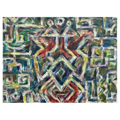 China Abstract Hand Painted Decorative Original Abstract Oil Wall Decor Painting for sale