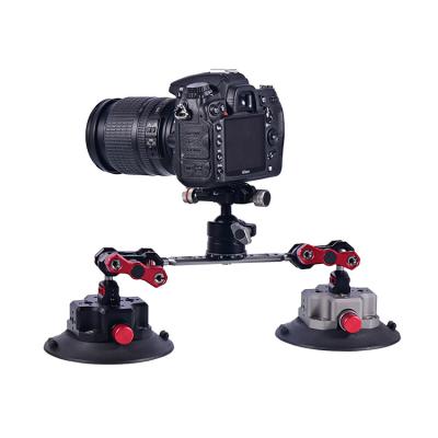 China Precision YuanYu Aluminum Alloy Camerca Accessory CNC Strong Mount 360 Degree Rotation Car Suction Cup For Camera Mobile Phone Holder Goprot for sale