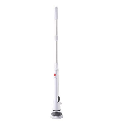 China Sustainable Cordless Electric Long Handle Automatic Rotating Bristle Telescopic Cleaning Brush For Mulfunction for sale