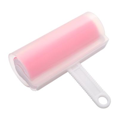 China Clothes Cleaning Large Household Hair Glue Clothing Tool Washable Fiber Roller For Removing Hair Dust Debris for sale