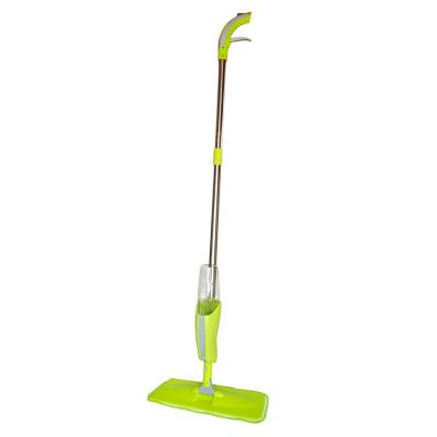 China Sustainable Household Long Handle Microfiber Spray Mop With Water Bottle For Multi-Material Floor for sale