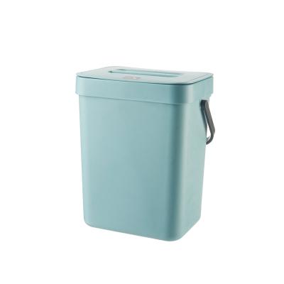 China Viable Creative Wall Hanging Plastic Trash Cans With Lids For Kitchen Household Garbage Disposal for sale