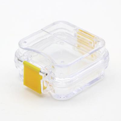 China Recyclable Dental Membrane Retainer Boxes Transparent Dental Plastic Membrane Retainer Case Plastic Crown Box Denture Box for sale