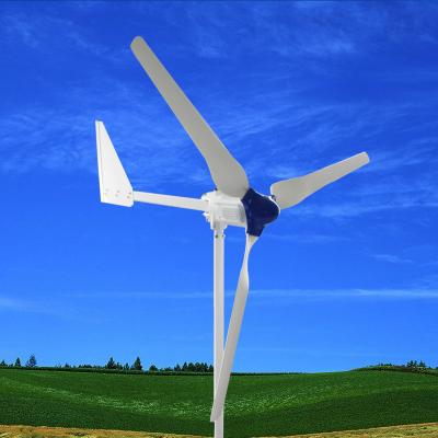 China 100W 300W 500W Horizontal Wind Turbine Generator Suitable For Family Windmill Usage for sale