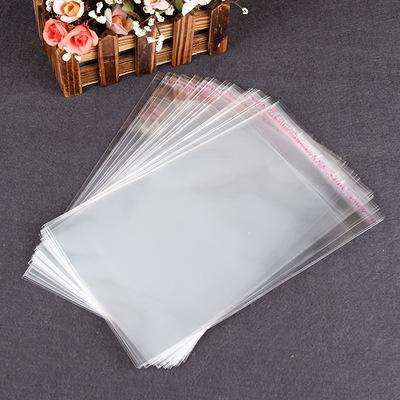 China Leak Proof Opp Bags With Adhesive Tape Packaging For Gift Polybag Custom Packing Clear Opp Plastic Bags for sale