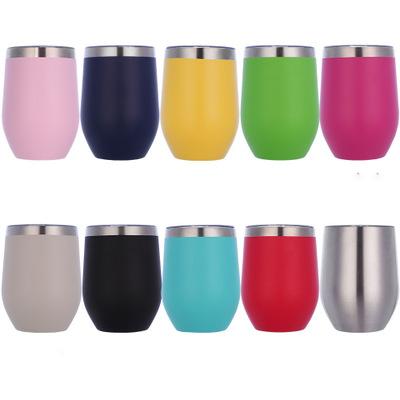 China Viable 12oz Tumblers Insulated Simple Modern Reusable Double Wall Tumbler Cups For Sublimation Stainless Steel Wine Mask for sale