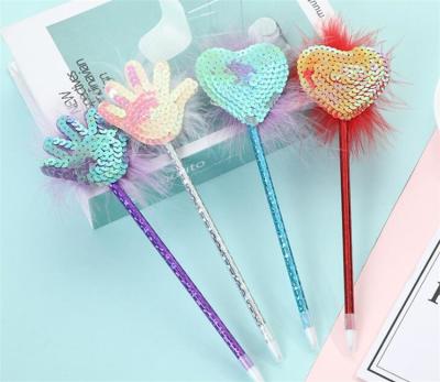 China office & School Pen Fluffy Slim Ballpoint Pen For Promotional Or Gift for sale