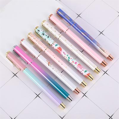 China office & Hotselling School Promotional Pen Metal Ballpoint Pen Gift Pens With Pattern For Woman And Girls for sale