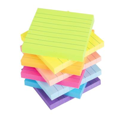 China Self Adhesive 3X3 Inch Pastel Neon Sticky Notes Pad Self Adhesive Sticky Notepads Adhesive Not As For School And Office for sale