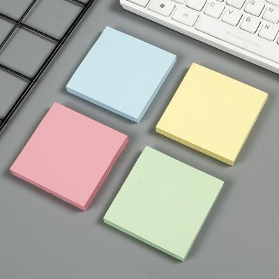 China 3X3 Inch Self-adhesive Sticky Note Pads Pad 7.6X7.6cm Self-adhesive Pastel Sticky Note Pads Not As For School And Office for sale