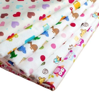 China Sustainable Flannel Blanket Bedding Set 100% Cotton Flannel Fabric For Baby Cloth for sale