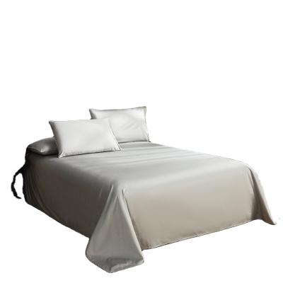 China New Nondisposable Super Soft Luxury 100% Cotton Sateen 600TC King/Queen Size Bed Flat Sheets for sale