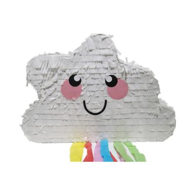 China Disposable Eco-friendly Wholesale Cloud Shaped Pinata Children's Birthday Party Festival Party Customized Pinata for sale