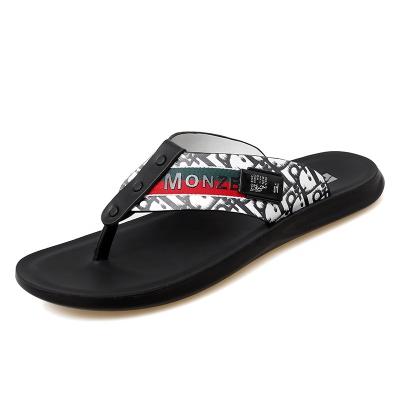 China Fashion Trend New Design Men's Beach Sandals Leisure Outdoor Flip Flops Shape Flip Flops Slippers For Men Luxury for sale