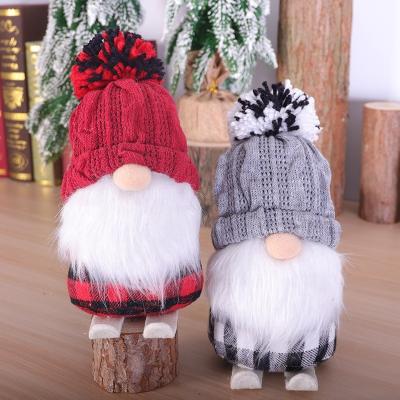 China Wooden Plush Ski Mini Gnomes Dolls Xmas Chirstmas Decor Trinkets Decorations Cute Skiing Faceless Dolls Christmas for sale