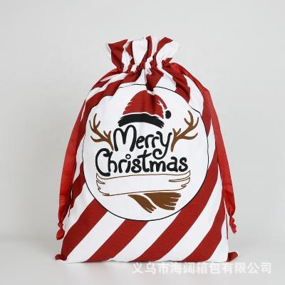 China New Arrival Santa Sack Large Capacity Children Toy Storage Gift Bag Christmas Decoration Christmas Gift Bag for sale