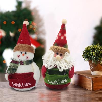 China Creative Christmas Decoration Supplies Christmas Atmosphere Layout Gifts Santa Old Man Cartoon Doll Snowman Christamas Decoration Ornaments for sale