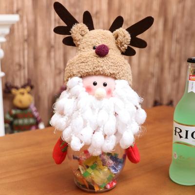 China Chirstmas Decor Christmas Unique Snowman Candy Jar Kids Gift Plastic Candy Box for sale