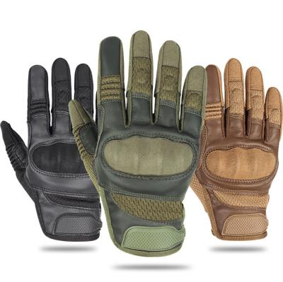 China Full Finger Full Finger Shock Absorption Gloves Combat Activity Protective Gear Camouflage Tactical Gloves for sale